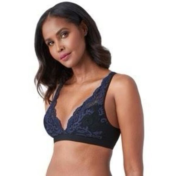 Wacoal NWT women's instant icon bralette Cafe Au Lait Sz Small - Picture 3 of 5
